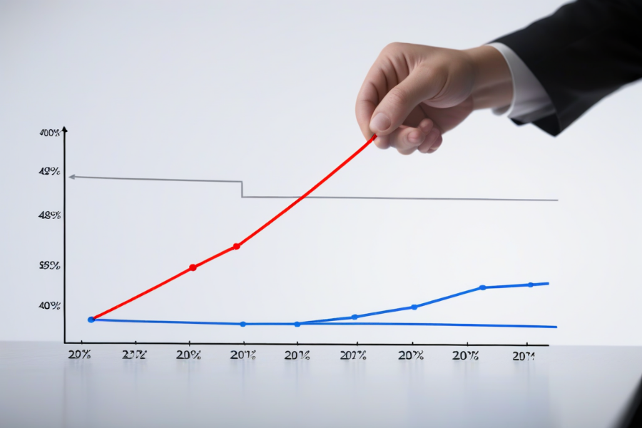 Un experto analizando una gráfica para saber cuándo pasar de SEM a SEO