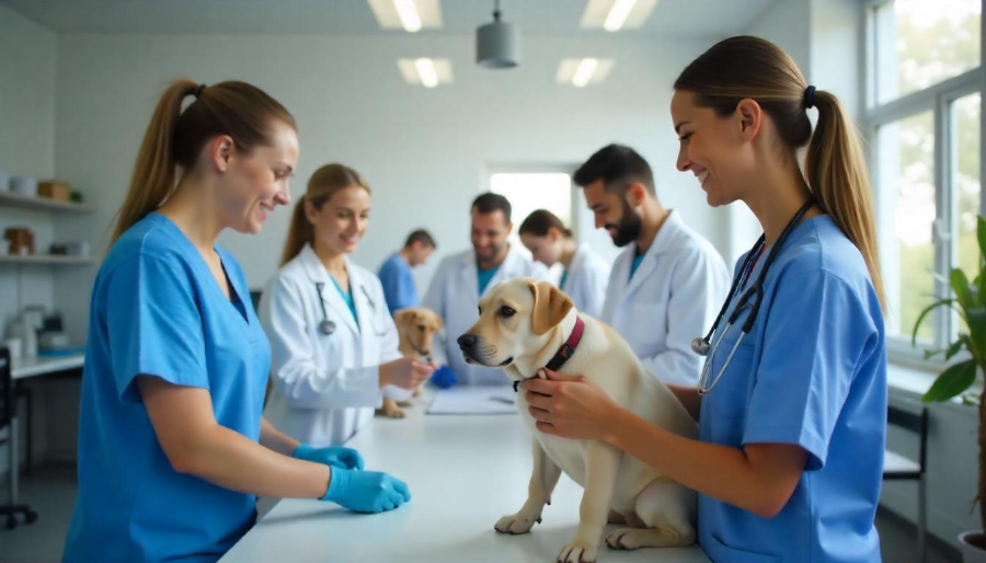 Una clínica veterinaria moderna que funciona con éxito